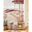99DECO - Papier peint panoramique - Les Landes - Rouge - intissé : 150g/m² - 7 lés : 336x270cm - vignette