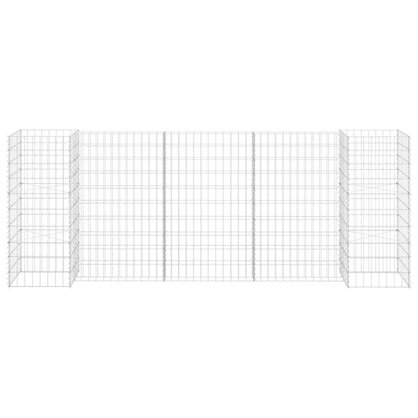 VIDAXL - vidaXL Jardinière à  gabion en H Fil d'acier 260x40x100 cm - large