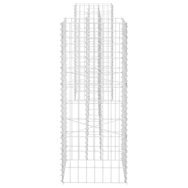 VIDAXL - vidaXL Jardinière à  gabion en H Fil d'acier 260x40x100 cm - large