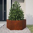 VIDAXL - vidaXL Jardinière Rouillé 90x90x45 cm Acier corten - vignette