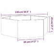 VIDAXL - vidaXL Jardinière Rouillé 138x120x45 cm Acier corten - vignette