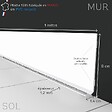 99DECO - Plinthes PVC adhésives décoratives pour sol - Lot de 10 - 100x8 cm (10m) Blanc - Total White - vignette