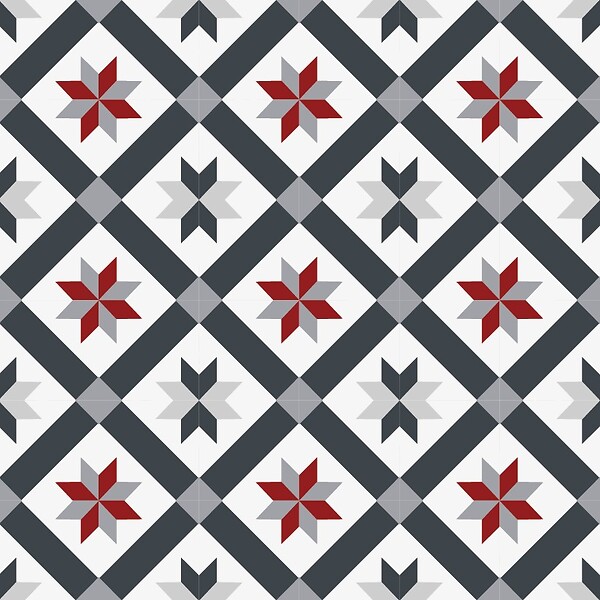 99DECO - Tapis antidérapant - CC Victoria - vinyle - int./ext. - Multicolore - 50x120cm - large