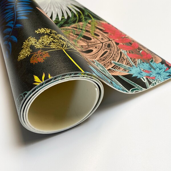 99DECO - Tapis antidérapant - Jungle - vinyle - int./ext. - Multicolore - 50x200cm - large