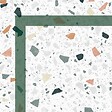 99DECO - Tapis antidérapant - Terrazzo - vinyle - int./ext. - Multicolore - 120x200cm - vignette