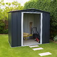 DURAMAX - Abri de jardin métal anthracite Duramax 2,46m² épaisseur 0,33mm - vignette