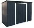 DURAMAX - Abri de jardin métal anthracite mono pente Duramax 3,23m² épaisseur 0,33mm - vignette