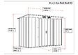 DURAMAX - Abri de jardin métal anthracite mono pente Duramax 3,23m² épaisseur 0,33mm - vignette