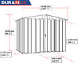 DURAMAX - Abri de jardin métal imitation bois Duramax 4,75m² épaisseur 0,33mm - vignette