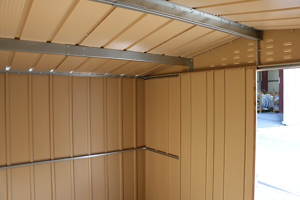 DURAMAX - Abri de jardin métal imitation bois Duramax 7,75m² épaisseur 0,33mm - large
