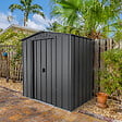 DURAMAX - Abri de jardin métal gris anthracite Duramax 2,47m² épaisseur 0,33mm - vignette