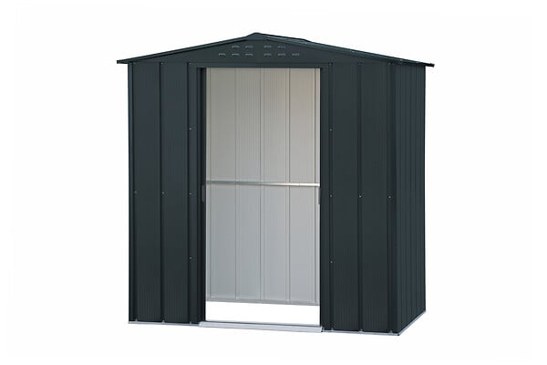 DURAMAX - Abri de jardin métal gris anthracite Duramax 2,47m² épaisseur 0,33mm - large
