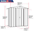 DURAMAX - Abri de jardin métal gris anthracite Duramax 2,47m² épaisseur 0,33mm - vignette