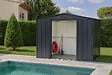 DURAMAX - Abri de jardin métal gris anthracite Duramax 4,75m² épaisseur 0,33mm - vignette