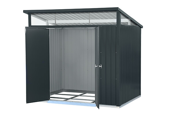 DURAMAX - Abri de jardin métal Modern Duramax 4,45m² double porte 0,50mm anthracite - large