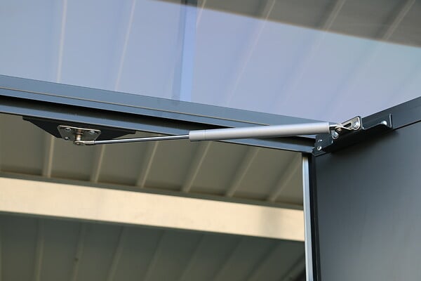 DURAMAX - Abri de jardin métal Modern Duramax 4,45m² double porte 0,50mm anthracite - large