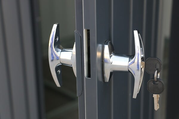 DURAMAX - Abri de jardin métal Modern Duramax 4,45m² double porte 0,50mm anthracite - large