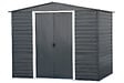 DURAMAX - Abri de jardin métal Alpine anthracite 4,78m² épaisseur 0,33mm - vignette
