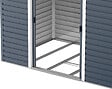 DURAMAX - Abri de jardin métal Alpine anthracite 4,78m² épaisseur 0,33mm - vignette