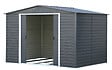 DURAMAX - Abri de jardin métal Alpine anthracite 7,81m² épaisseur 0,33mm - vignette