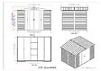 DURAMAX - Abri de jardin métal Alpine bois 7,81m² épaisseur 0,33mm - vignette