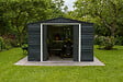 DURAMAX - Abri de jardin métal Alpine anthracite 9,75m² épaisseur 0,33mm - vignette