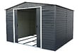 DURAMAX - Abri de jardin métal Alpine anthracite 9,75m² épaisseur 0,33mm - vignette