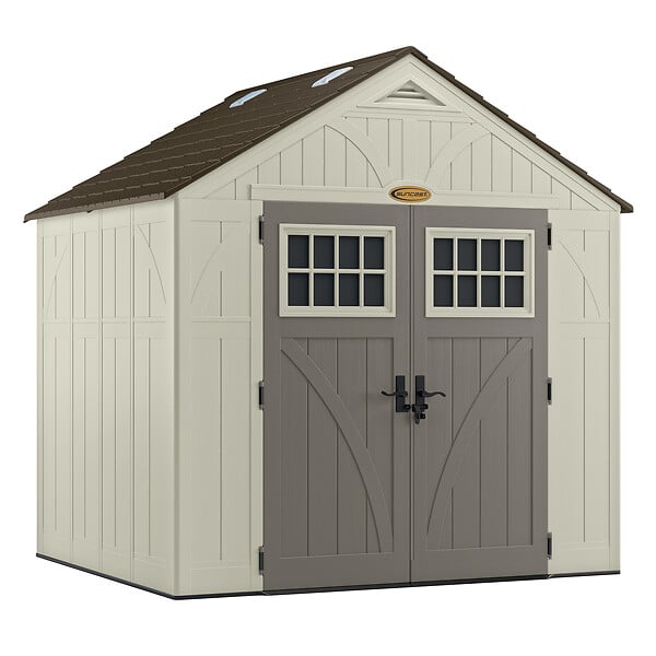 SUNCAST - Abri de jardin Suncast 5,53m² - Gris - L.255xP.217xH.261cm - large