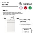 BURGBAD - Meuble WC lave-mains Joline Blanc mat - vignette