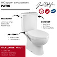 JACOB DELAFON - WC à poser sans bride sortie horizontale Patio avec abattant standard - vignette