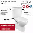 JACOB DELAFON - Lot de 2 WC à poser sans bride Patio + abattant - vignette