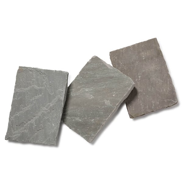 RO'MA NATURE - Pavé Grès Kandla Gris 20x14x2-2,5 cm (vendu au m² - 30 pavés/m²) - large