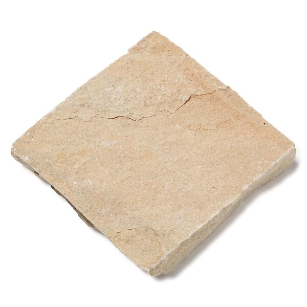 RO'MA NATURE - Pavé Grès Kandla Beige 14x14x2-2,5 cm (vendu au m² - 42 pavés/m²) - large