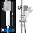 AICA SANITAIRE - AICA colonne de douche thermostatique en laiton, douche de tête carrée 20X20CM, 1 jet - vignette