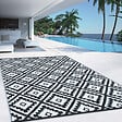 ID MARKET - Tapis extérieur BAHAMAS noir 270 x 470 CM - vignette