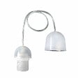 TIBELEC - Monture suspension plafond plastique douille E27 - vignette