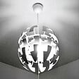 TIBELEC - Monture suspension plafond plastique douille E27 - vignette