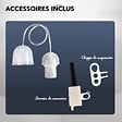 TIBELEC - Monture suspension plafond plastique douille E27 - vignette