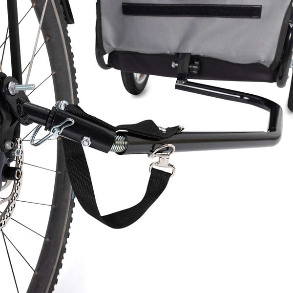ID MARKET - Remorque à vélo pour chien TILLY avec réflecteurs 128 x 52 x 102 cm pour animaux de compagnie - large