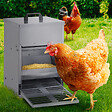 ID MARKET - Mangeoire à pédale pour poules distributeur automatique 5 kg anti-nuisibles - vignette