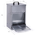 ID MARKET - Mangeoire à pédale pour poules distributeur automatique 5 kg anti-nuisibles - vignette