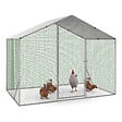 ID MARKET - Enclos poulailler 3 m² parc grillagé 2,20x1,4 M acier galvanisé - vignette