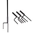 ID MARKET - Kit clôture filet à poules 24 M avec porte 9 piquets double pointe - vignette