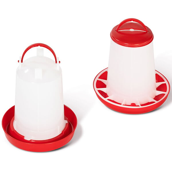 ID MARKET - Lot mangeoire 3 KG et abreuvoir 3L pour poules et volailles - large