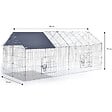 ID MARKET - Enclos grillagé pour petits animaux en acier galvanisé - vignette