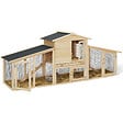 ID MARKET - Poulailler VIP avec clapier double XXL en bois - vignette