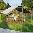 ID MARKET - Enclos poulailler 9 m² parc grillagé 3x3 M acier galvanisé - vignette