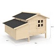ID MARKET - Poulailler sur pilotis XXL avec pondoir en bois - vignette