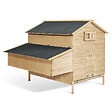 ID MARKET - Poulailler chalet XXL pour poules avec pondoir en bois - vignette