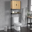 ID MARKET - Meuble étagère dessus WC placard DETROIT design industriel - vignette